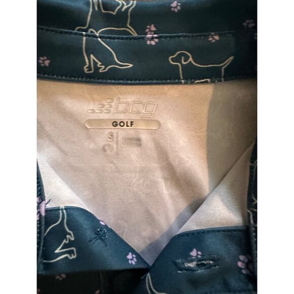 BCG Boys' Golf Dog and Paw Print Short Sleeve Polo Size S - Picture 4 of 4